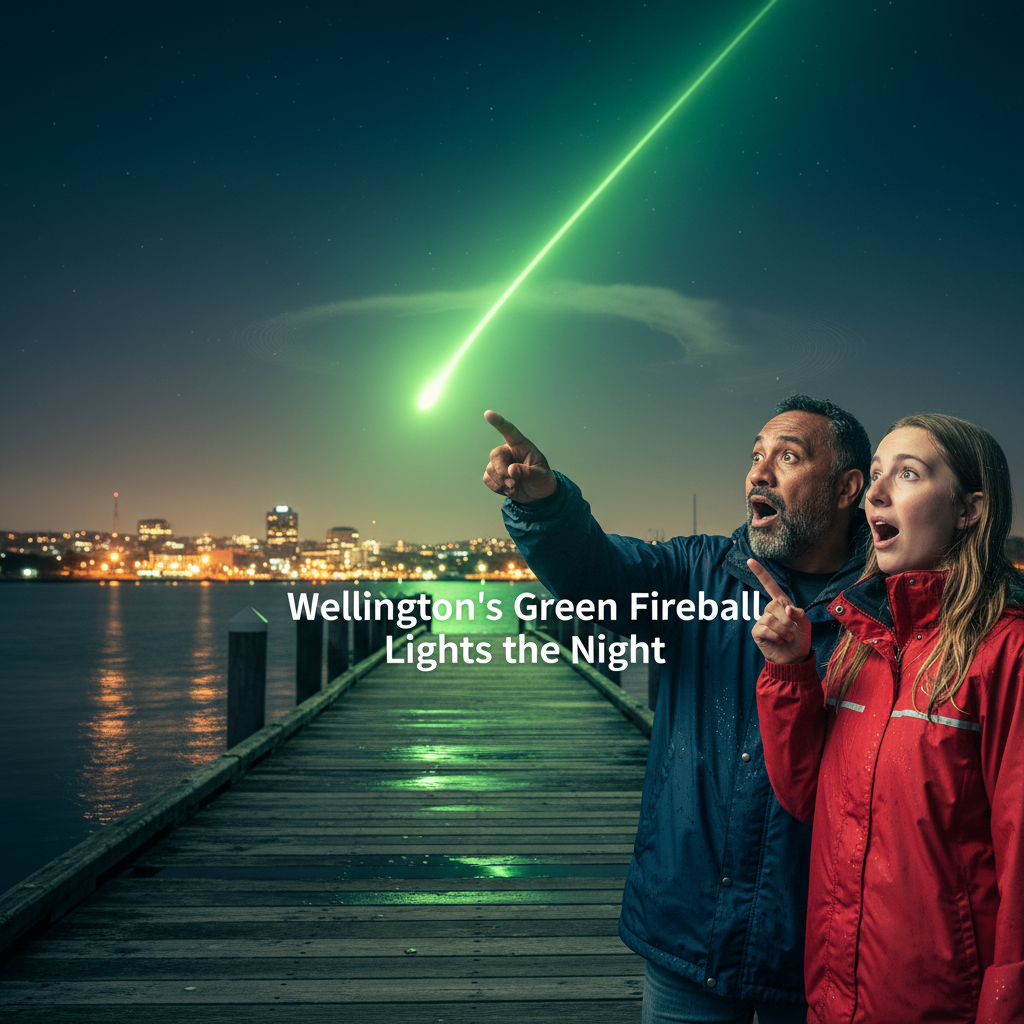 Bright Streak Over Wellington Sparks Mystery